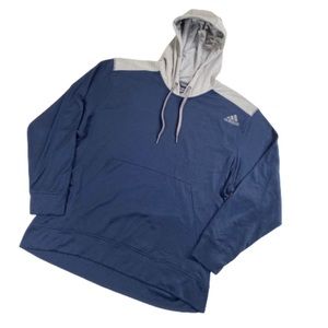 Adidas Ultimate Hoodie Navy Blue Grey XL Sweater